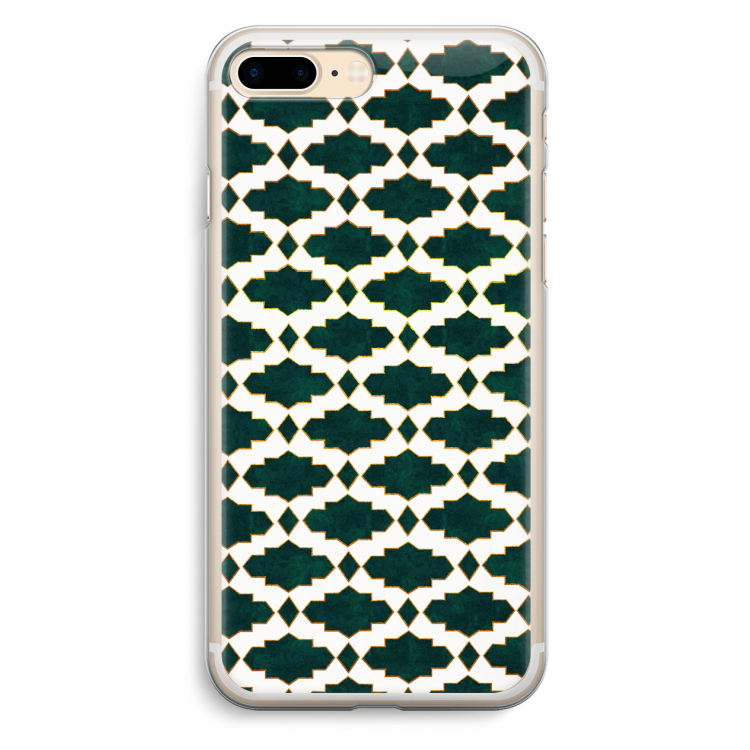 Moroccan tiles: iPhone 7 Plus Transparant Hoesje