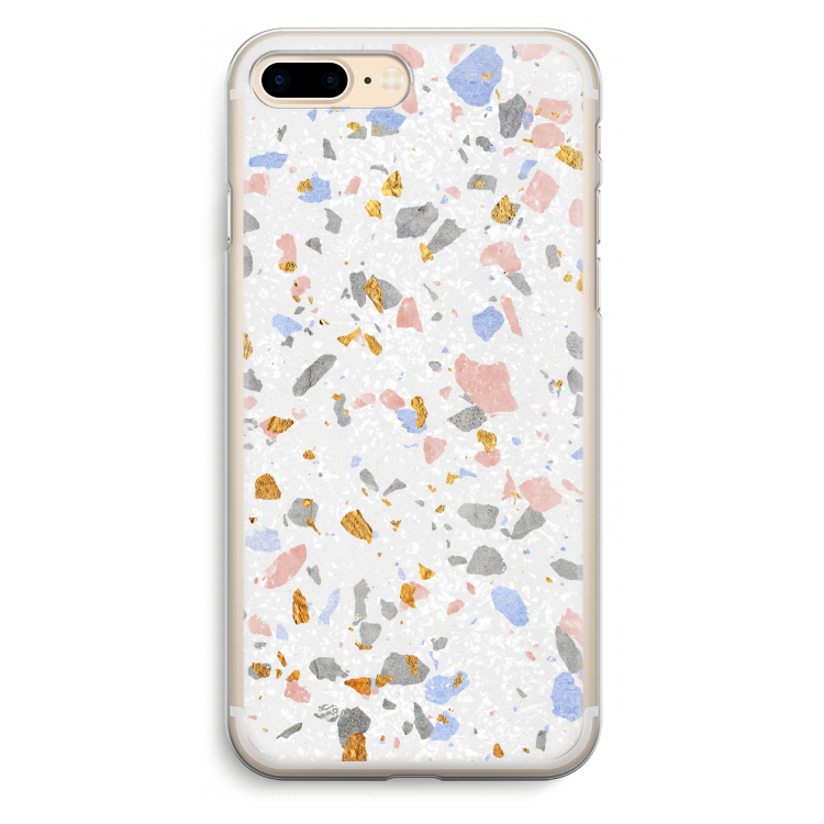 Terrazzo N°8: iPhone 7 Plus Transparant Hoesje