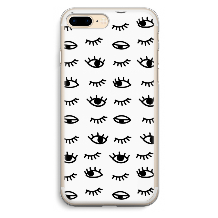 Eye pattern #2: iPhone 7 Plus Transparant Hoesje