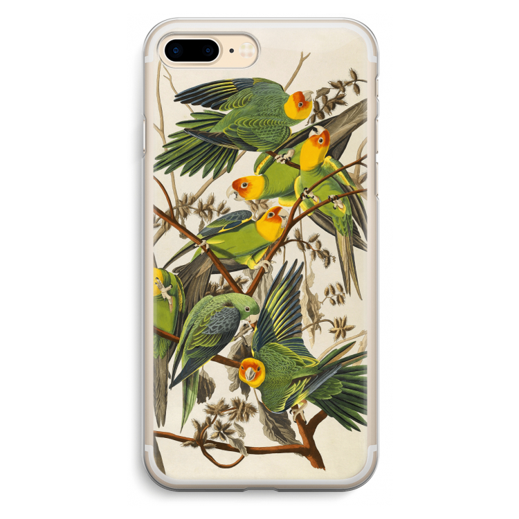 Carolinaparkiet: iPhone 7 Plus Transparant Hoesje
