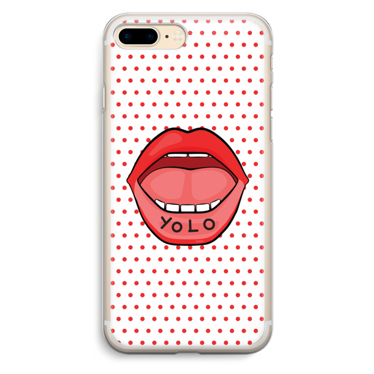 Yolo Denise: iPhone 7 Plus Transparant Hoesje