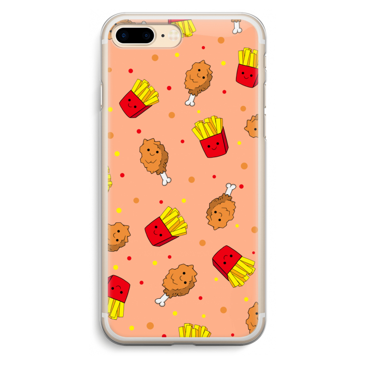 Chicken 'n Fries: iPhone 7 Plus Transparant Hoesje
