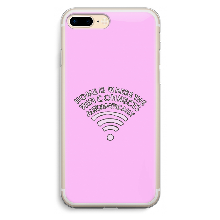 Home Is Where The Wifi Is: iPhone 7 Plus Transparant Hoesje