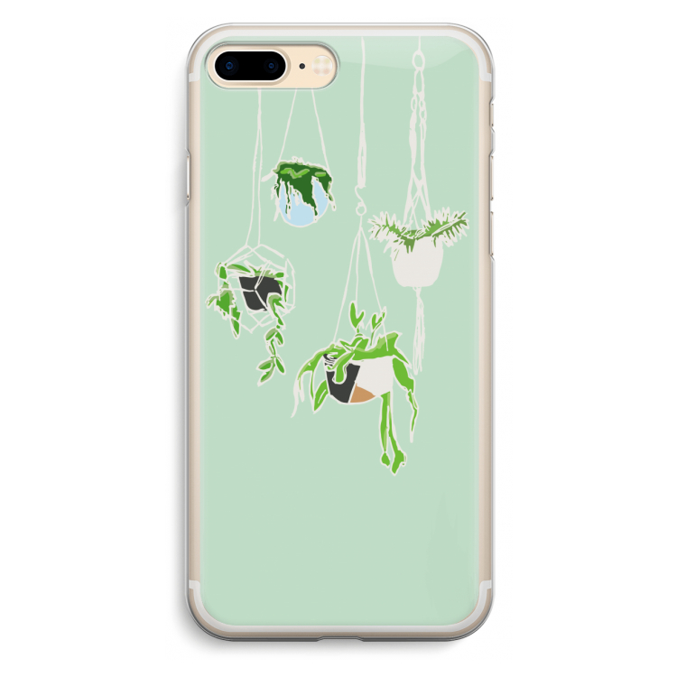 Hang In There: iPhone 7 Plus Transparant Hoesje