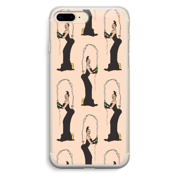 Pop Some Kim: iPhone 7 Plus Transparant Hoesje