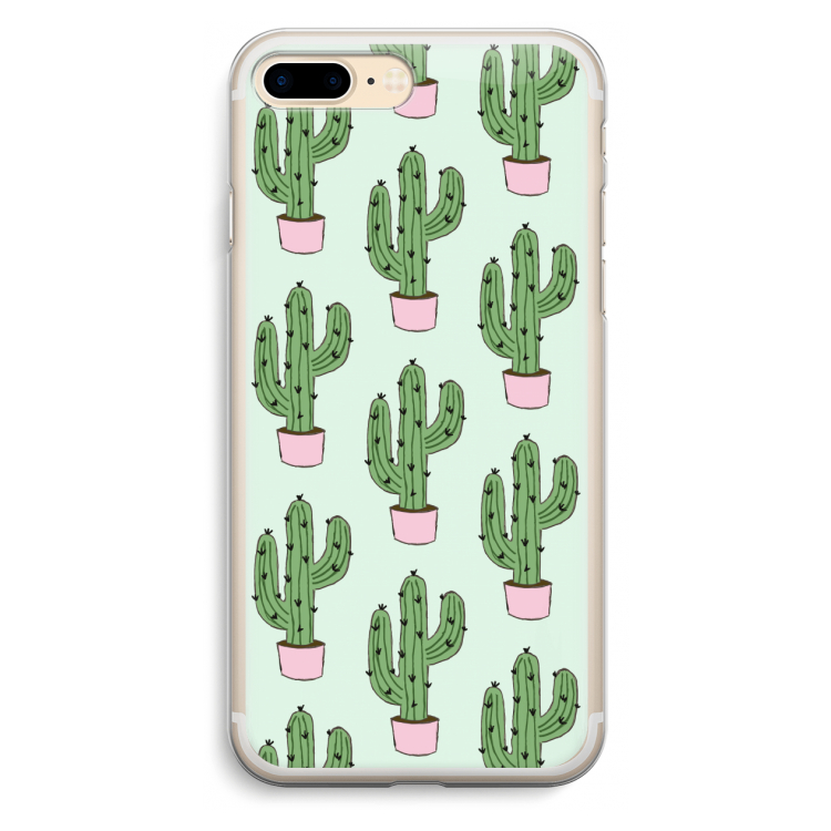 Cactus Lover: iPhone 7 Plus Transparant Hoesje