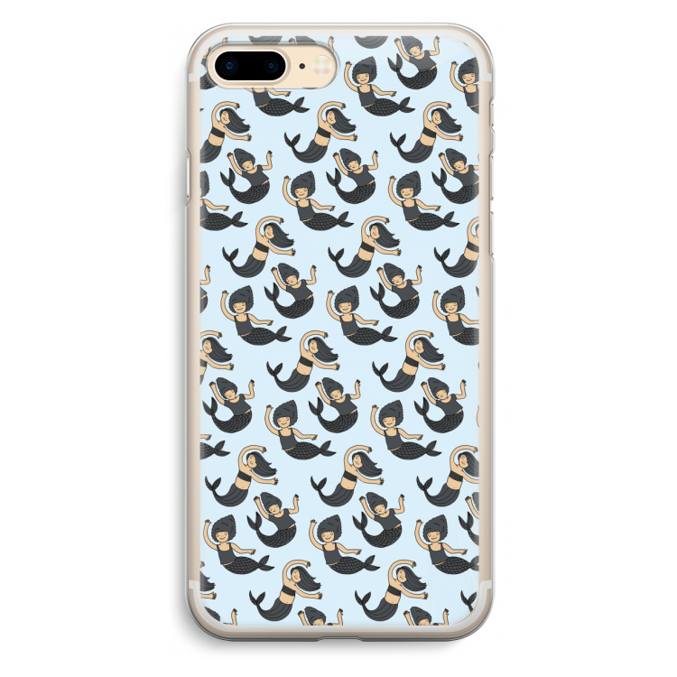 Zeemeermin: iPhone 7 Plus Transparant Hoesje