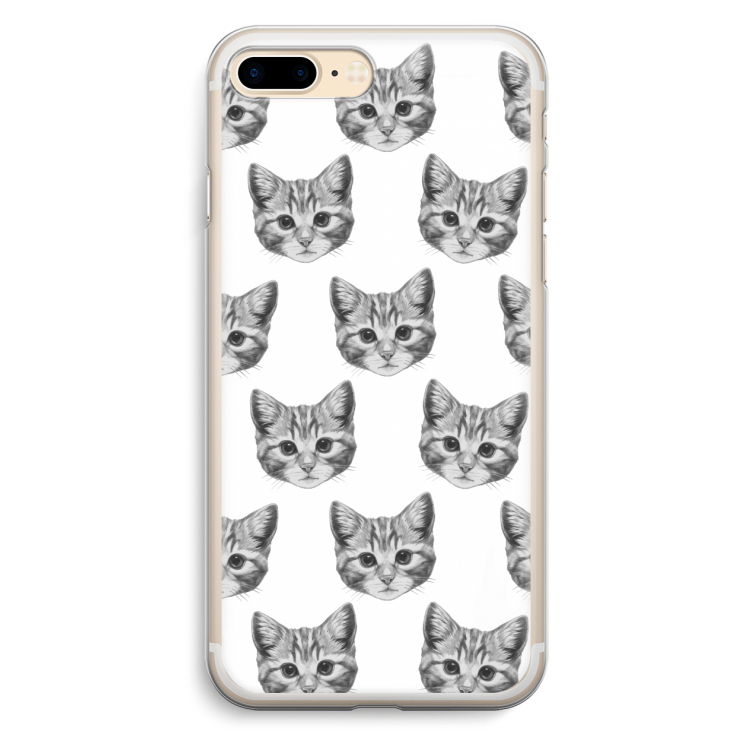 Kitten: iPhone 7 Plus Transparant Hoesje