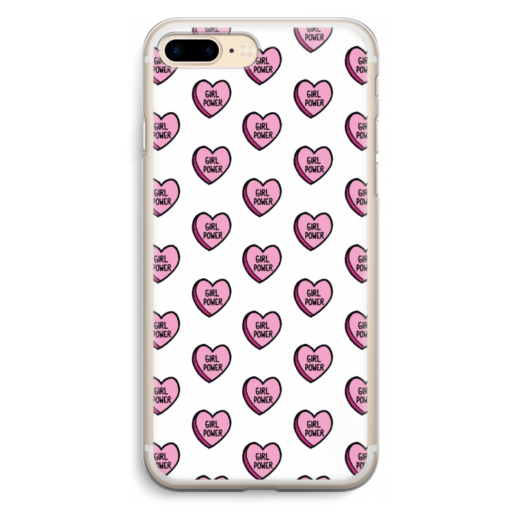 GIRL POWER: iPhone 7 Plus Transparant Hoesje