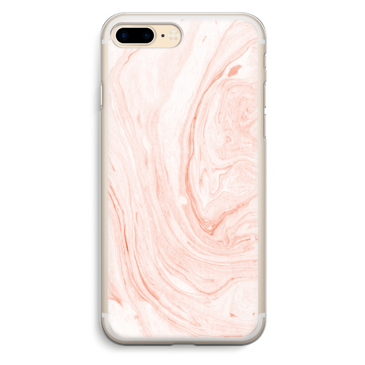 Peach bath: iPhone 7 Plus Transparant Hoesje