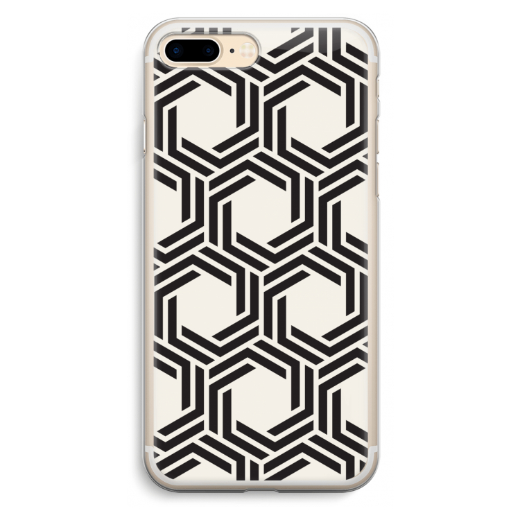 Geometrisch patroon: iPhone 7 Plus Transparant Hoesje