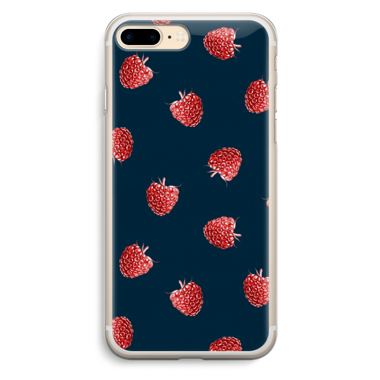 Framboosjes: iPhone 7 Plus Transparant Hoesje