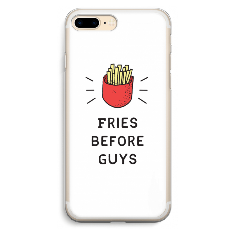 Fries before guys: iPhone 7 Plus Transparant Hoesje