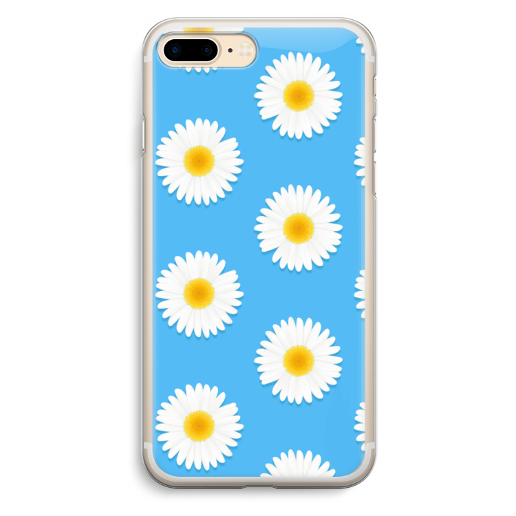 Margrietjes: iPhone 7 Plus Transparant Hoesje