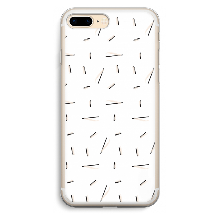Hipster stripes: iPhone 7 Plus Transparant Hoesje
