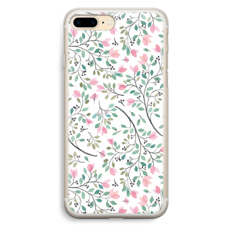 Sierlijke bloemen: iPhone 7 Plus Transparant Hoesje