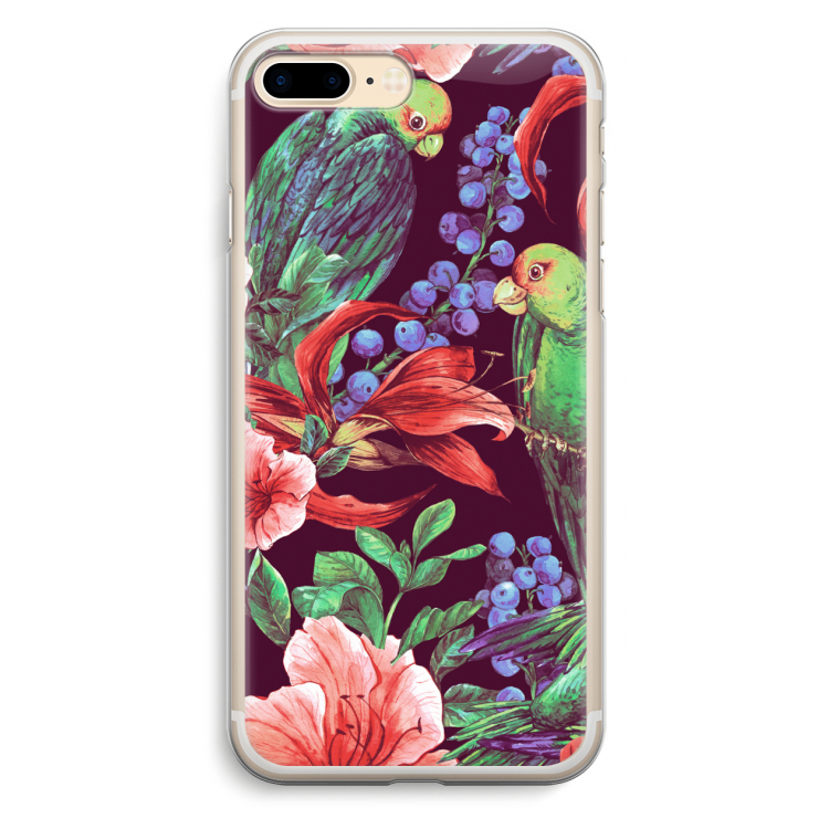 Papegaaien: iPhone 7 Plus Transparant Hoesje