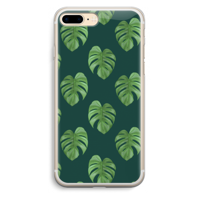 Monstera leaves: iPhone 7 Plus Transparant Hoesje