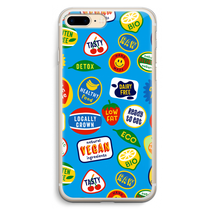 Fruitsticker: iPhone 7 Plus Transparant Hoesje