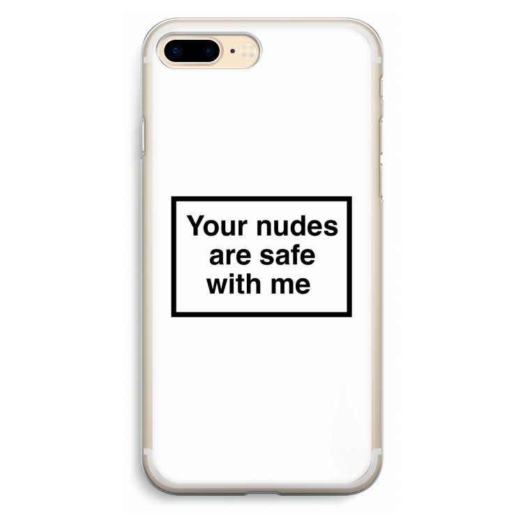 Safe with me: iPhone 7 Plus Transparant Hoesje