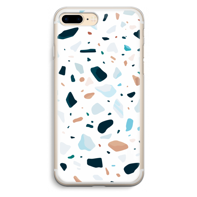 Terrazzo N°13: iPhone 7 Plus Transparant Hoesje