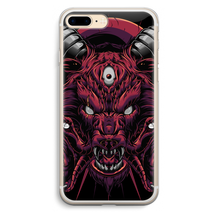 Hell Hound and Serpents: iPhone 7 Plus Transparant Hoesje