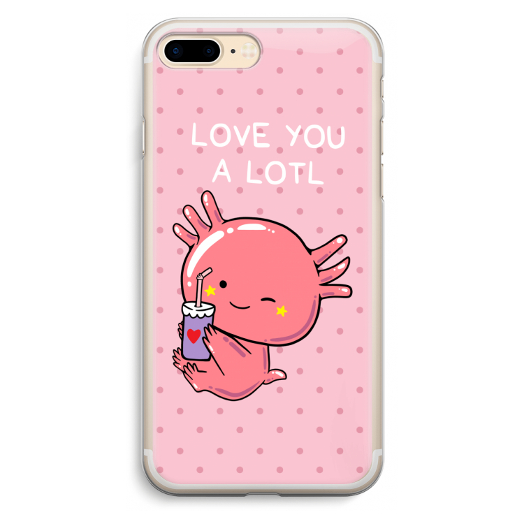 Love You A Lotl: iPhone 7 Plus Transparant Hoesje