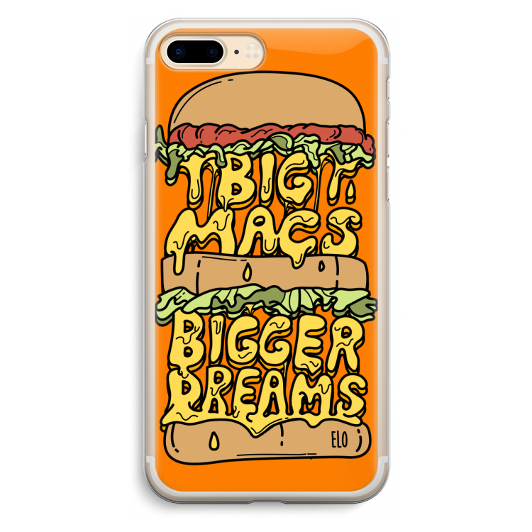 Big Macs Bigger Dreams: iPhone 7 Plus Transparant Hoesje
