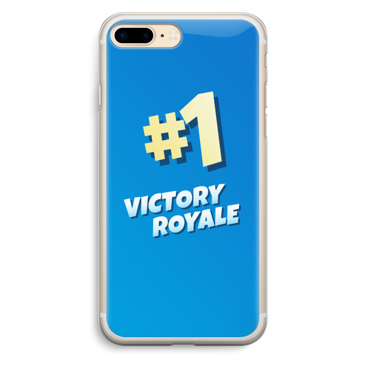 Victory Royale: iPhone 7 Plus Transparant Hoesje