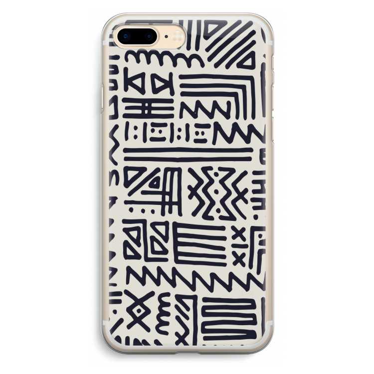 Marrakech print: iPhone 7 Plus Transparant Hoesje