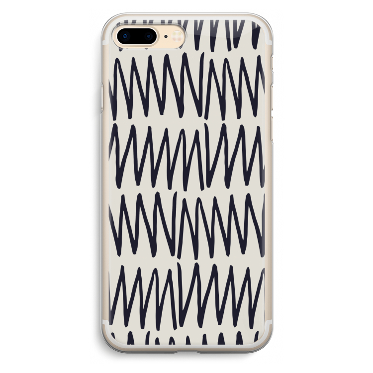 Marrakech Zigzag: iPhone 7 Plus Transparant Hoesje