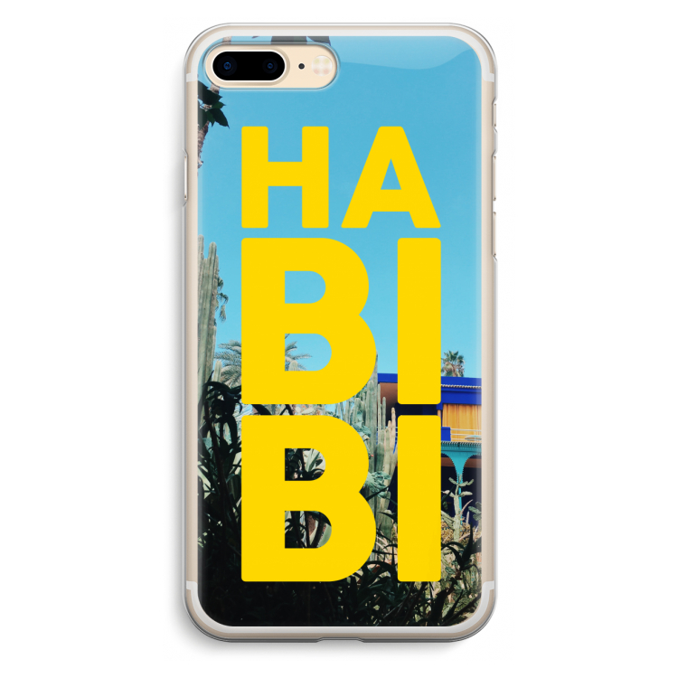 Habibi Majorelle : iPhone 7 Plus Transparant Hoesje