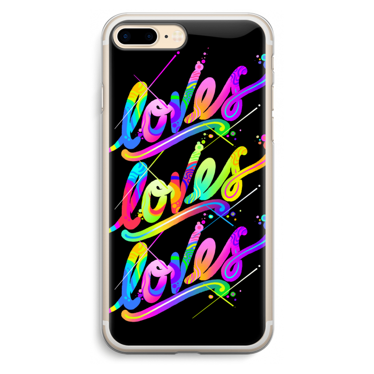 Loves: iPhone 7 Plus Transparant Hoesje