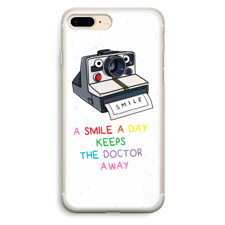 Smile: iPhone 7 Plus Transparant Hoesje