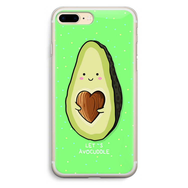 Avocuddle: iPhone 7 Plus Transparant Hoesje