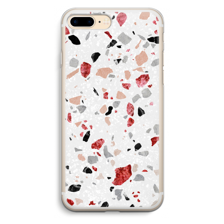 Terrazzo N°12: iPhone 7 Plus Transparant Hoesje