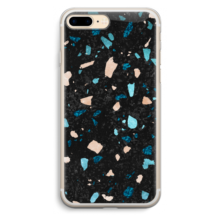 Terrazzo N°11: iPhone 7 Plus Transparant Hoesje