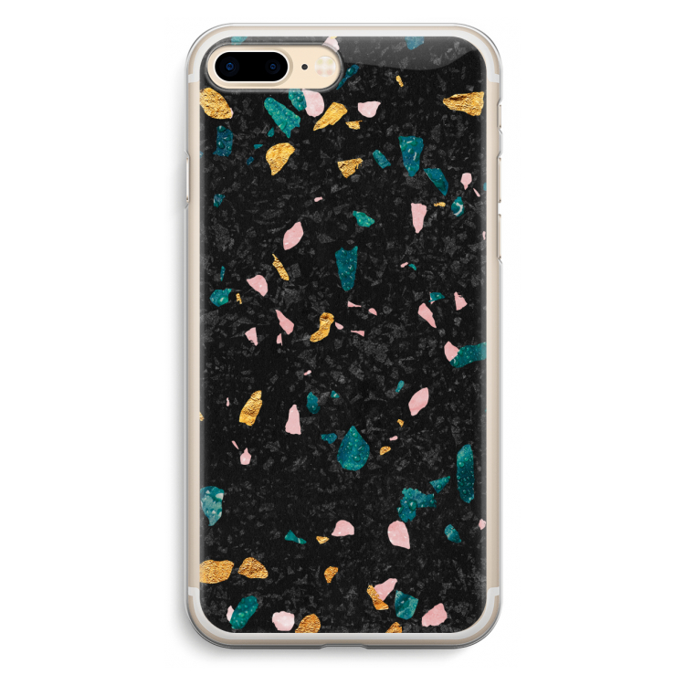 Terrazzo N°10: iPhone 7 Plus Transparant Hoesje