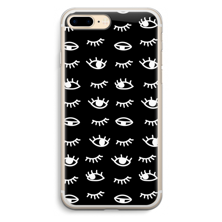Eye pattern #3: iPhone 7 Plus Transparant Hoesje