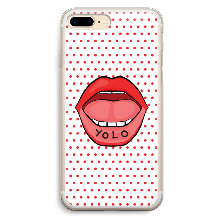 Yolo Denise: iPhone 7 Plus Transparant Hoesje