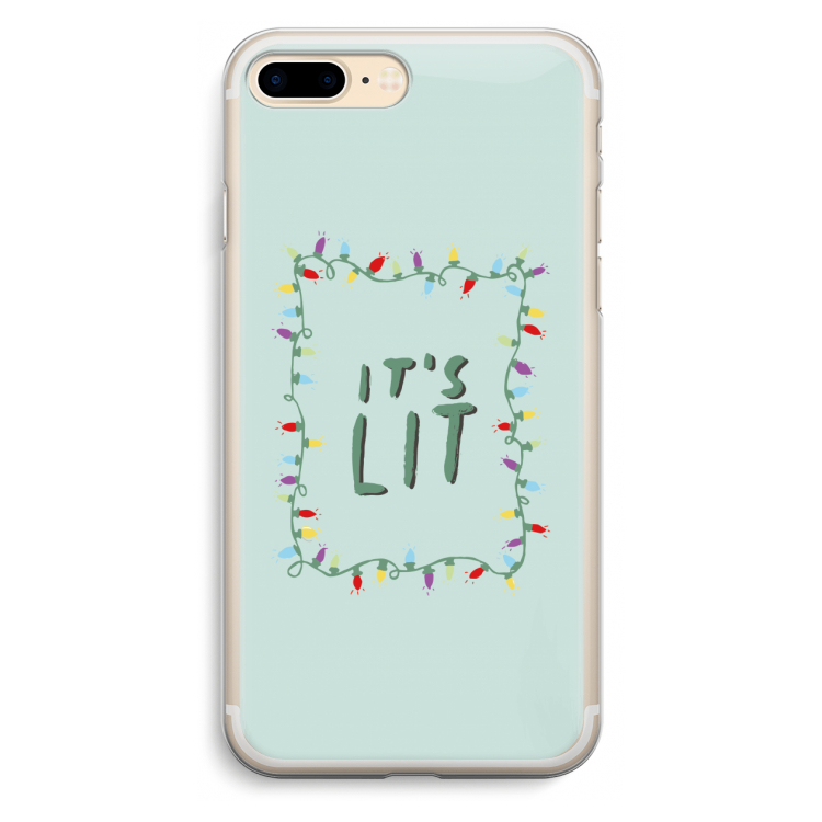 It's Lit: iPhone 7 Plus Transparant Hoesje