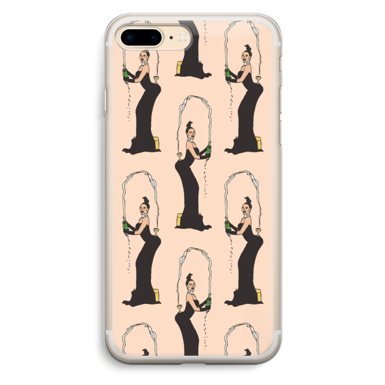 Pop Some Kim: iPhone 7 Plus Transparant Hoesje