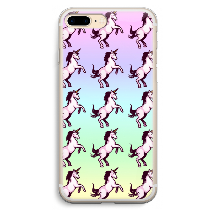 Musketon Unicorn: iPhone 7 Plus Transparant Hoesje