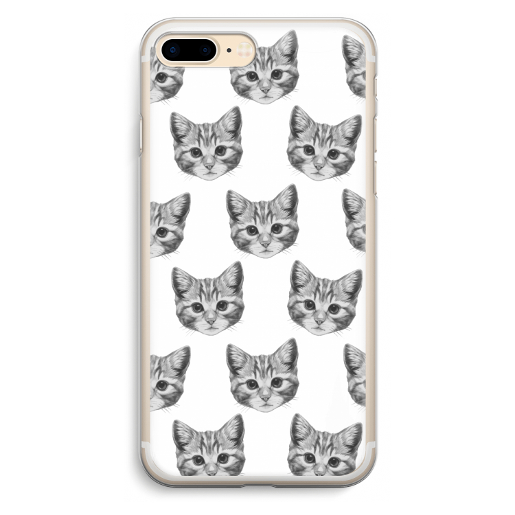Kitten: iPhone 7 Plus Transparant Hoesje