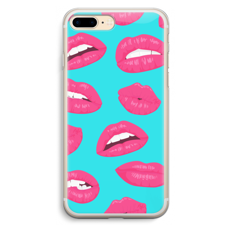 Bite my lip: iPhone 7 Plus Transparant Hoesje