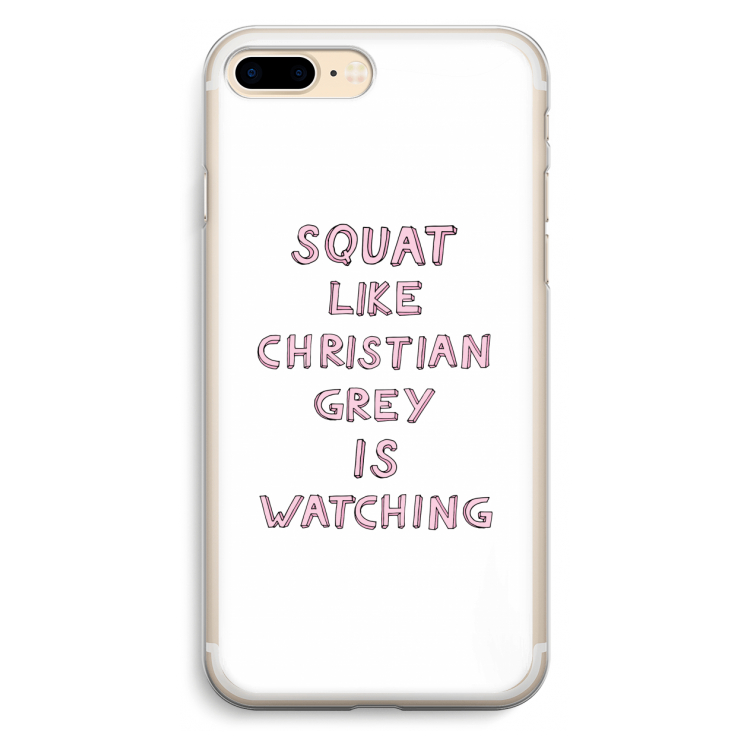 Christian Grey: iPhone 7 Plus Transparant Hoesje
