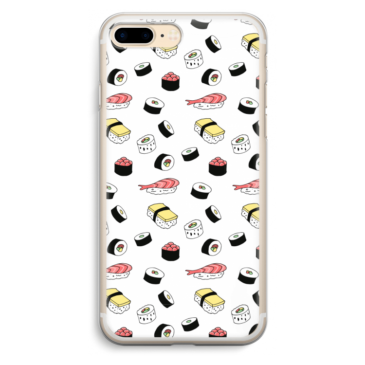Sushi time: iPhone 7 Plus Transparant Hoesje