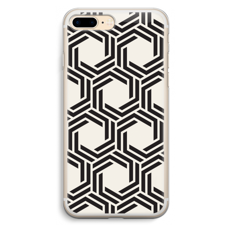 Geometrisch patroon: iPhone 7 Plus Transparant Hoesje