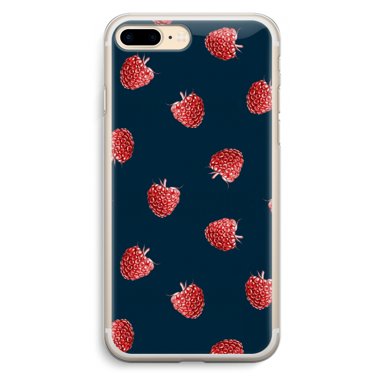 Framboosjes: iPhone 7 Plus Transparant Hoesje