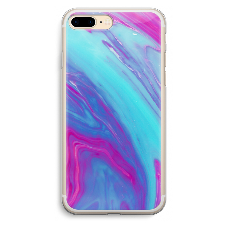 Zweverige regenboog: iPhone 7 Plus Transparant Hoesje
